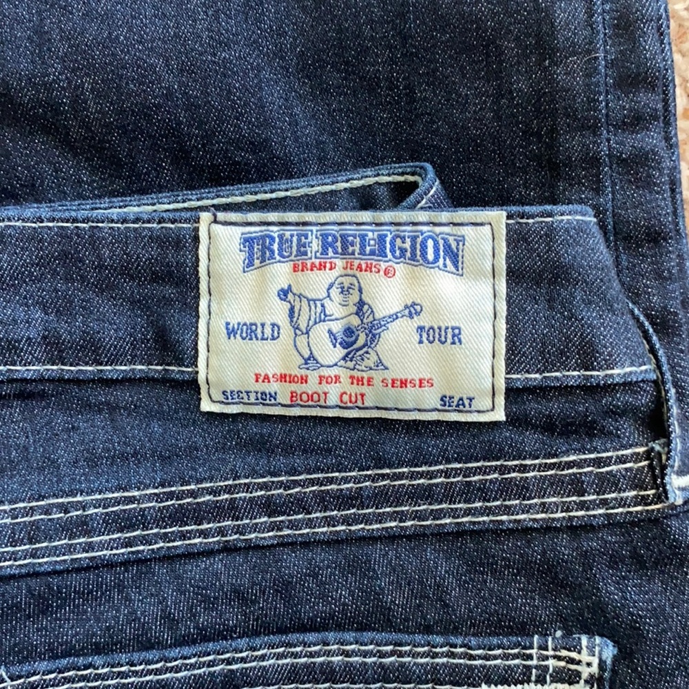 True Religion World Tour Boot Cut Sz 27 WLH564GS7